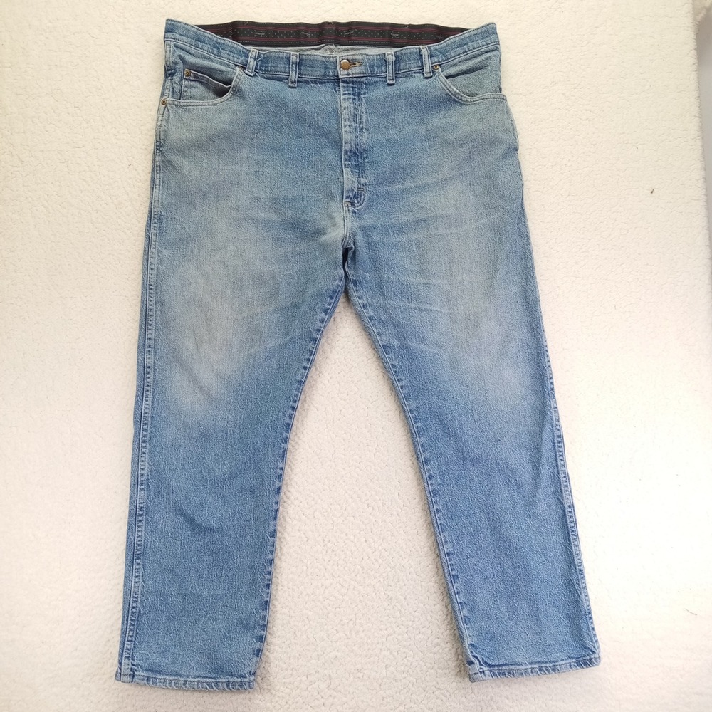 Wrangler Authentics Mens 44x29 Regular Fit Blue Jeans 855WAQD Medium Wash Denim